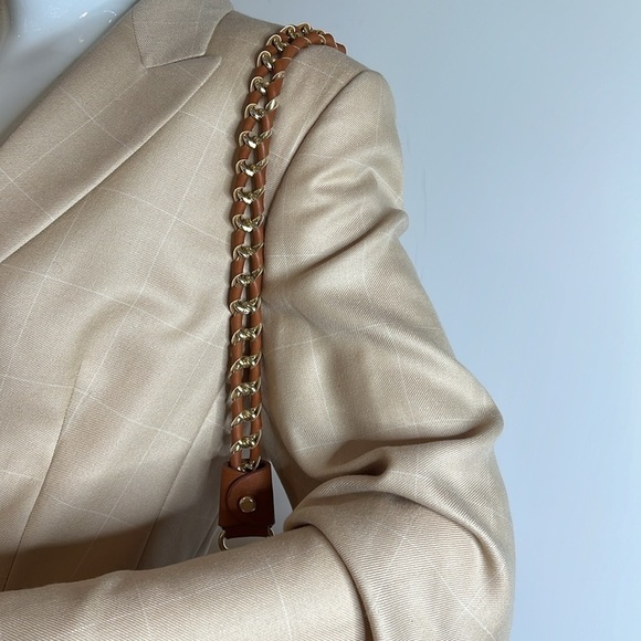 1960’s Gucci Suede and Leather Shoulder with Crossbody Chain Bag - Picture 5 of 16